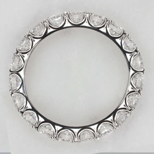 Eternity 2.20CT VVS1 D Color Moissanite eternidad, anillo de banda vermeil 10K oro sólido boda y aniversario regalo de fiesta de compromiso - Product Image 2