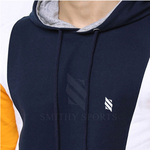Pakistán fabricante alta calidad mejor estilo hombres sólido invierno 100% algodón pulóver Sudadera con capucha para la venta en línea - Product Image 6