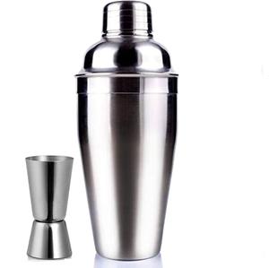 Prime Quality Stainless Steel <b>Cocktail</b> Shaker Set With Jigger For Bartender Durable Rust Proof Drink Mixer Barware <b>Kit</b> On Sale - Product Image 1