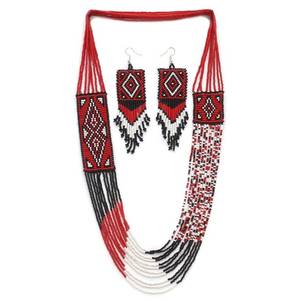Hermosos collares con cuentas de diseñador multicolor hechos a mano para mujeres y niñas en fiestas de bodas, Hldi, ocasiones mehnedi - Product Image 2