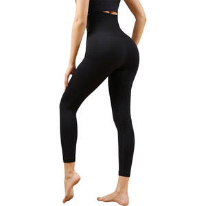 Respirant femmes Leggings strass embellissements écologique tissu extensible dans les quatre sens OEM logo imprimé personnalisé pour vêtements de sport - Product Image 3
