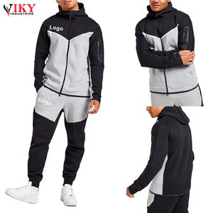Vêtements de sport professionnels pour hommes, manches longues et col montant avec couleur noir et gris pour hommes, survêtements pour hommes, ensemble par Viky Industries - Product Image 6