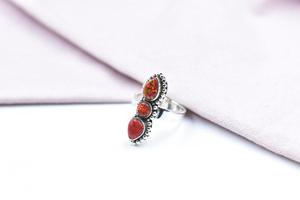 Handmade Balloon <b>Opal</b> Sterling Silver Adjustable <b>Ring</b> Unique Artisan Jewelry Perfect Gift For Women - Product Image 3