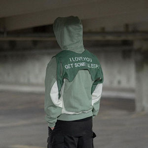 <b>hoodies</b> Men's Green Graphic Print Hoodie Long Sleeve Casual Pullover Sweatshirt Urban Streetwear Outerwear for <b>Summer</b> OEM - Product Image 3