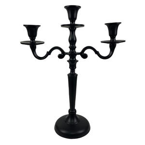 Candelabro de Metal alto negro de calidad superior, candelabro central de precio económico para decoraciones de restaurante de Hotel en casa - Product Image 3