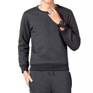 OEM personalizado para hombre sudadera logotipo personalizado cuello redondo impreso algodón polar llano básico de los hombres de invierno sudaderas de manga larga - Product Image 4