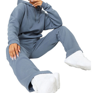 Alta calidad personalizado bordado entrenamiento más tamaño ropa deportiva Jogger 100% algodón hombres chándal personalizado pantalón acampanado con capucha - Product Image 1