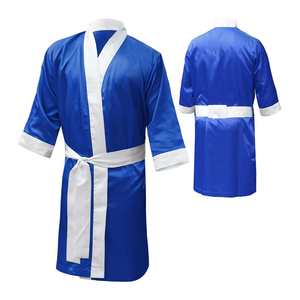 High Quality Men's <b>Boxing</b> <b>Robes</b> with Hood Customized Logo and Design Best Selling Martial Arts Wear - Product Image 3
