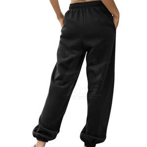 Dernier modèle Pantalon de survêtement confortable à taille élastique pour femmes Devant plat Hiver Service OEM - Product Image 3