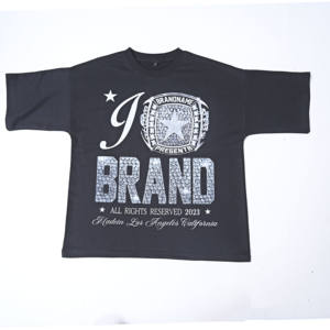 Camiseta unisex de punto de contraste de peso pesado para gimnasio, chándal deportivo informal con estilo, conjunto de dos piezas con estampado personalizado para hombre - Product Image 2