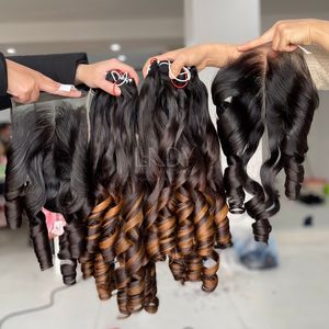 Conjunto de ondas de cabello crudo de alta calidad con cierre y paquetes para hacer pelucas de cabello humano real Precio al por mayor 2025 - Product Image 1