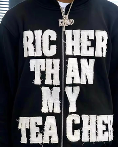 Sudadera con capucha corta y cremallera de forro polar grueso de 330/430 g/m², unisex, personalizada, estilo oversize, ecológica, para otoño 2025 - Product Image 6