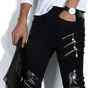 ผลิตกางเกงหนังวัวสำหรับเด็กผู้ชาย เสื้อผ้าผู้ชาย เด็กผู้หญิง ผลิตในปากีสถาน กางเกงไบค์เกอร์ทันสมัย กางเกงหนังแข่งรถสำหรับผู้ชาย - Product Image 5