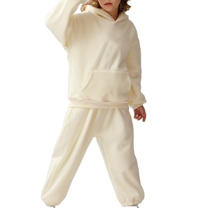 Premium Polyester/Cotton Solid Fleece Waterproof Oversized Pullover Men's Tracksuit Two-Piece Sweatsuit Winter <b>Hoodie</b> Sportswear - Product Image 1
