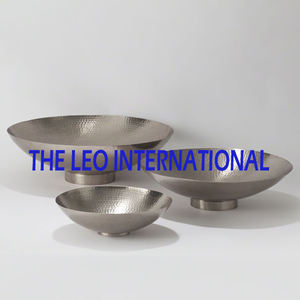 Cuenco chapado en oro con forma redonda de Metal de acero inoxidable, cuenco decorativo para servir helados y aperitivos de estilo elegante moderno - Product Image 2