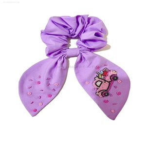 Personalizado nuevo lanzamiento indio bordado a mano semilla con cuentas Scrunchies accesorio para el cabello con cuentas Scrunchies - Product Image 2