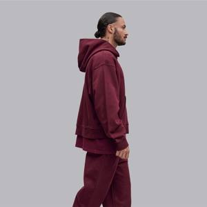 Sudadera con capucha con cremallera Boxy: Sudadera con capucha extragrande cómoda y elegante con cremallera completa, perfecta para usar en capas en ropa informal y al aire libre - Product Image 3