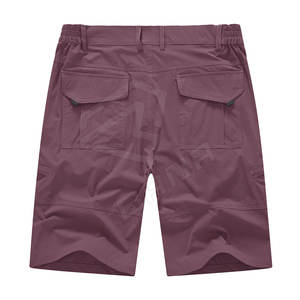 Pantalones cortos cargo de nailon y algodón con cintura elástica informales de verano para hombre con logotipo personalizado al por mayor - Product Image 2