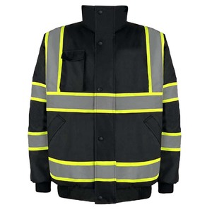 Ventes chaudes : Vêtements de travail de sécurité, ANSI Classe 1, haute visibilité, réfléchissant, LED clignotante, sweat-shirt imperméable à capuche, veste pour homme, plus chaud - Product Image 1