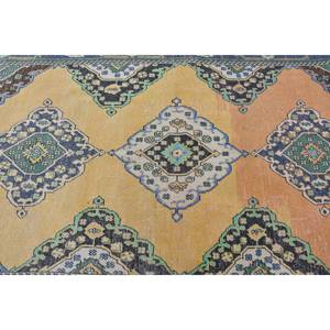 Tapis turc jaune et orange vintage, spacieux, 48x124 pieds, tissage plat, décoration de salon - Product Image 5