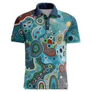 Camisetas Sublimadas de Lujo de Alta Calidad con Diseños de Arte Indígena Aborigen para el Verano 2026, Camisetas Polo - Product Image 3