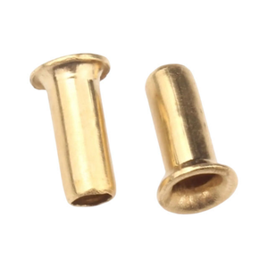 Rivet creux à tête ronde en laiton à faible teneur en plomb, sur mesure, avec trou traversant, rondelle électronique M1-M6 - Product Image 1
