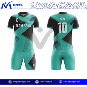 Top Trending Sportswear Uniforme de fútbol Impreso personalizado Nombre y número del jugador 100% Tela de poliéster Bajo MOQ Camiseta de fútbol para hombres - Product Image 2
