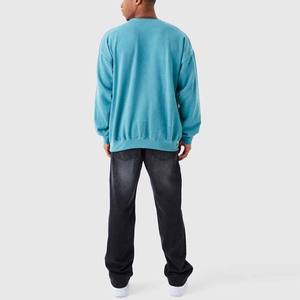 Sweat-shirt délavé à l'acide sur mesure pour hommes tissu surdimensionné de style vintage pour l'hiver - Product Image 3