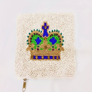 Mardi Gras Parade กระเป๋าใส่เหรียญมีซิปกระเป๋าใส่เหรียญประดับลูกปัดแบบอินเดียกระเป๋าเครื่องสำอางอเนกประสงค์กระเป๋าสตางค์พาเหรดมีสไตล์ - Product Image 1