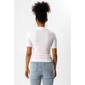 Camiseta Casual de Manga Corta sin Costuras con Cuello Polo - Product Image 5