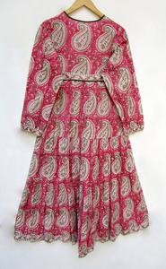 Vestidos de mujer Casual manga corta/manga larga botón abajo cuello en V vestido máximo vestidos de mujer Casual manga corta/manga larga - Product Image 2