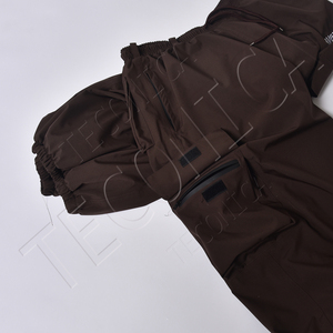 Pantalones de esquí y snowboard unisex personalizados al por mayor, impermeables 10.000 mm, transpirables, de secado rápido, con forro polar y cremallera. - Product Image 6