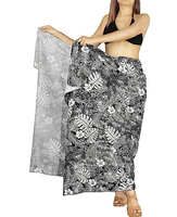 Nouveau Sarong Imprimé Femme 2026 Tendance – Cache-Maillot de Bain Plage, Paréo Bikini 1 Pièce Motif Léopard, Carreaux, Paisley avec Logo Avant