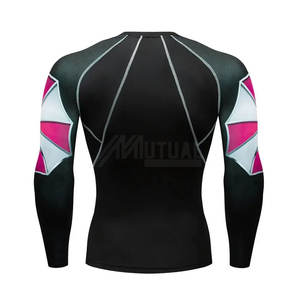 OEM Service Men's Fitness Wear Transpirable Rash Guard con mangas largas Venta en línea - Product Image 3