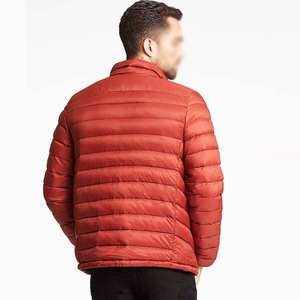 High Street <b>Men's</b> Customizable Canvas Puffer <b>Jackets</b> <b>Long</b> Sleeved Waterproof Windproof Embroidered Zipper Design OEM Service - Product Image 2