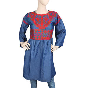 Kurti Bordado para Mujer - Azul - Product Image 2