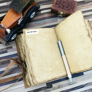 Antique Vintage Leather Cover Journal Notebook Diary With Deckle Edge Handmade Paper Journal Diary - Product Image 4