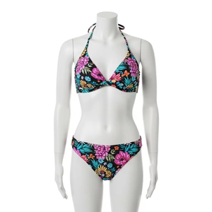 Bikinis con estampado Digital ecológico, tela de poliéster reciclado, textura suave elástica de secado rápido para mujer, traje de baño, ropa de playa de verano - Product Image 1