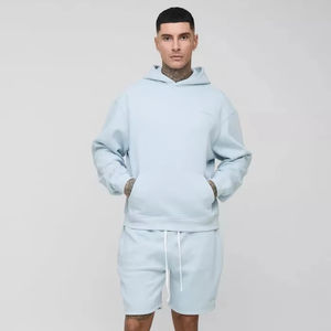 Survêtement à capuche personnalisé pour hommes surdimensionné Boxy de haute qualité respirant et confortable survêtement tendance décontracté pour hommes - Product Image 1
