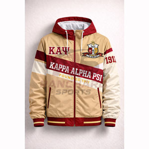 Veste coupe-vent élégante, look tendance, fraternité Kapa Alpha Psi, meilleur vêtement grec, durable, coupe-vent professionnel Kapa Alpha Psi, grec - Product Image 1