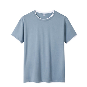 T-shirt personnalisé pour homme grande taille 100% coton lourd (280g) écologique respirant col rond luxe épaules tombantes - Product Image 3