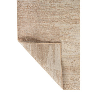 พรมขนสัตว์ถักมือสีเบจน้ำตาลยูเวนูติ สำหรับห้องนั่งเล่น ห้องโถง รูปทรงสี่เหลี่ยมผืนผ้า สีพื้น ดีไซน์แบบจิ๊กซอว์ สำหรับวัยรุ่น - Product Image 5