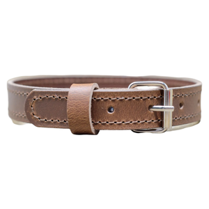 ปลอกคอสุนัขหนังพรีเมี่ยมหรูหราหรูหรากระดุมแข็งดีไซน์เรียบง่ายสุนัขขนาดใหญ่ขนาดเล็กทนทานระบายอากาศได้ดีเป็นมิตรกับสิ่งแวดล้อม - Product Image 1