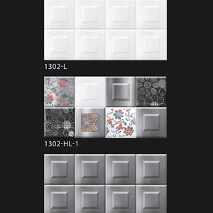 Carreaux de mur intérieur en porcelaine émaillée céramique de qualité supérieure 300x600mm épaisseur personnalisée salle de bain blanche - Product Image 1