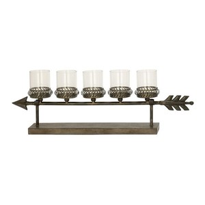 Porte-bougie en métal artisanal élégant pour la décoration de table, la décoration de mariage et l'ambiance festive - Product Image 5