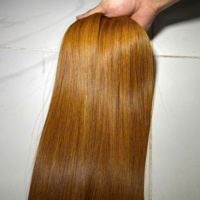 Cabello Humano Vietnamita Liso Natural Color Jengibre SDD, Cabello Virgen, Precio Directo de Fábrica, Precio al por Mayor