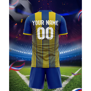 Camiseta de Fútbol para Hombre, Cómoda y Transpirable, con Nombre y Número Personalizados, Color Amarillo, Estilo Fútbol Americano, Corte Automatizado - Product Image 5