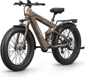 Vélo électrique à suspension intégrale de qualité supérieure 1350W pour adultes, batterie double 48V 30AH, autonomie de 130 milles avec 60V 36V - Product Image 2