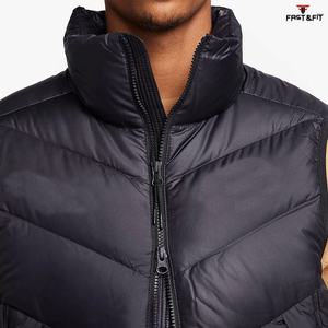 Casual invierno al aire libre cortavientos Puffer chaleco cálido Reversible Nylon con capucha chaquetas sin mangas - Product Image 4