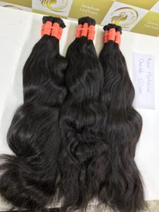 Blonde Trame Cheveux 60cm 100% Brut Vietnamien Droite Remy Extension De Cheveux Cuticule Cheveux Alignés Style Naturel Doux Lisse Brillant - Product Image 4